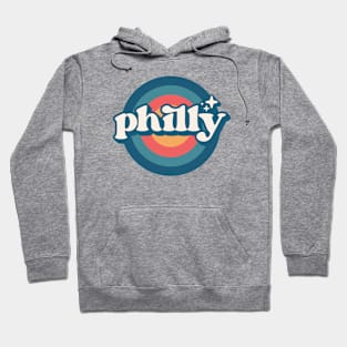 Vintage Philadelphia Sunset Seal // Retro City Emblem for Philly, PA Hoodie